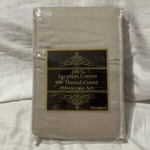Venus standard pillowcase 800 count 💯 cotton taupe shade nwt